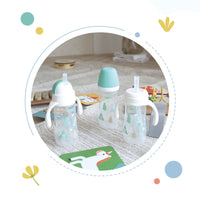 Farlin Wide Neck PP Drinkg Cup with Handle / 270ml  / green_8