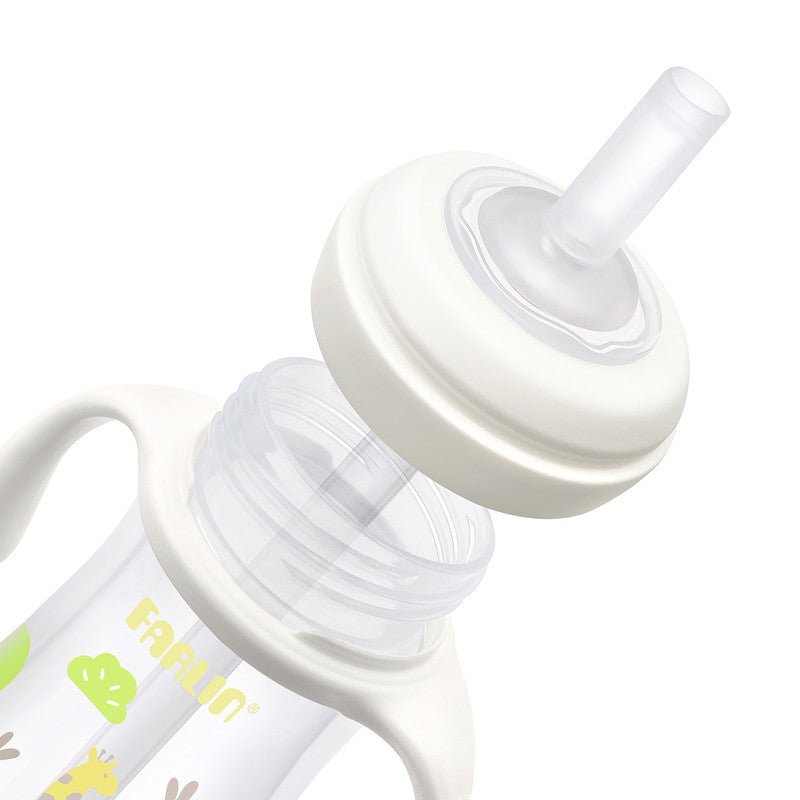 Farlin Wide Neck PP Drinkg Cup with Handle / 270ml  / yellow