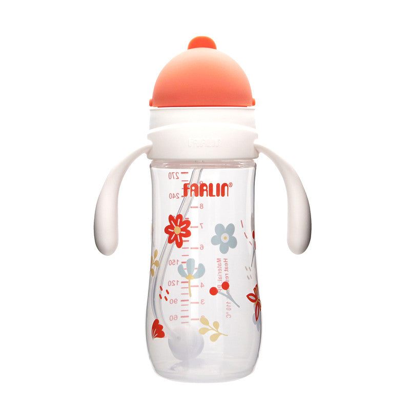 Wide Neck PP Drinkg Cup with Handle / 270ml  / orange