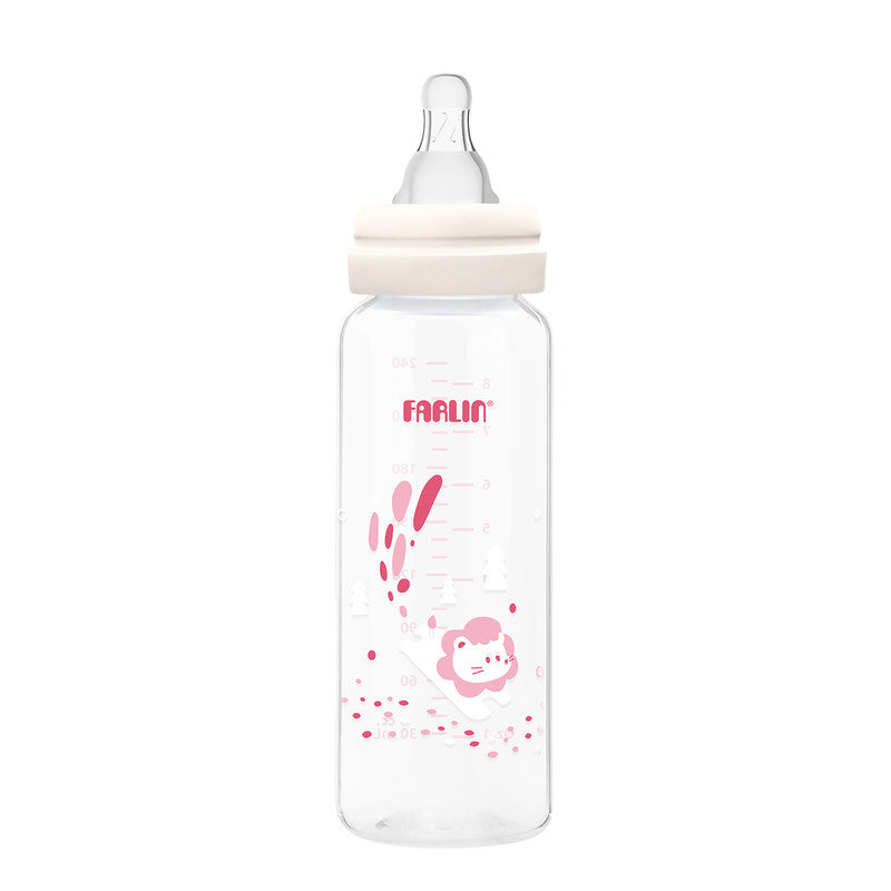 Farlin Standard Neck PP Feeding Bottle / 240ml / Pink
