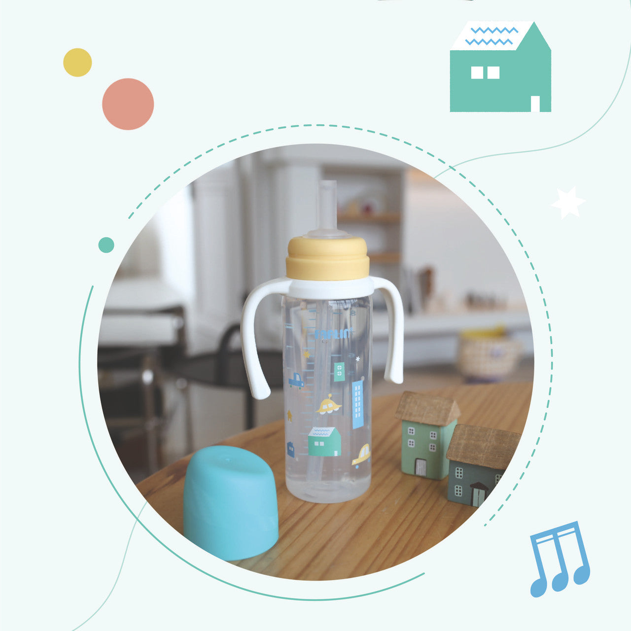 Farlin Drinking Cup 240mL / Pink