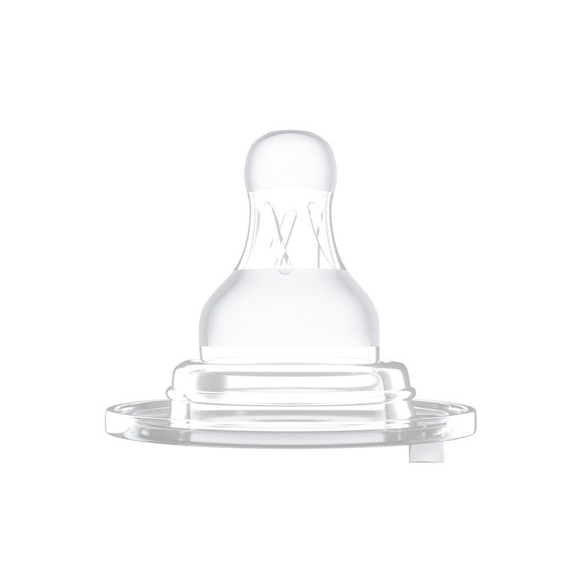 Crystal Clear Silicone Nipple / M / 2pcs / transparent