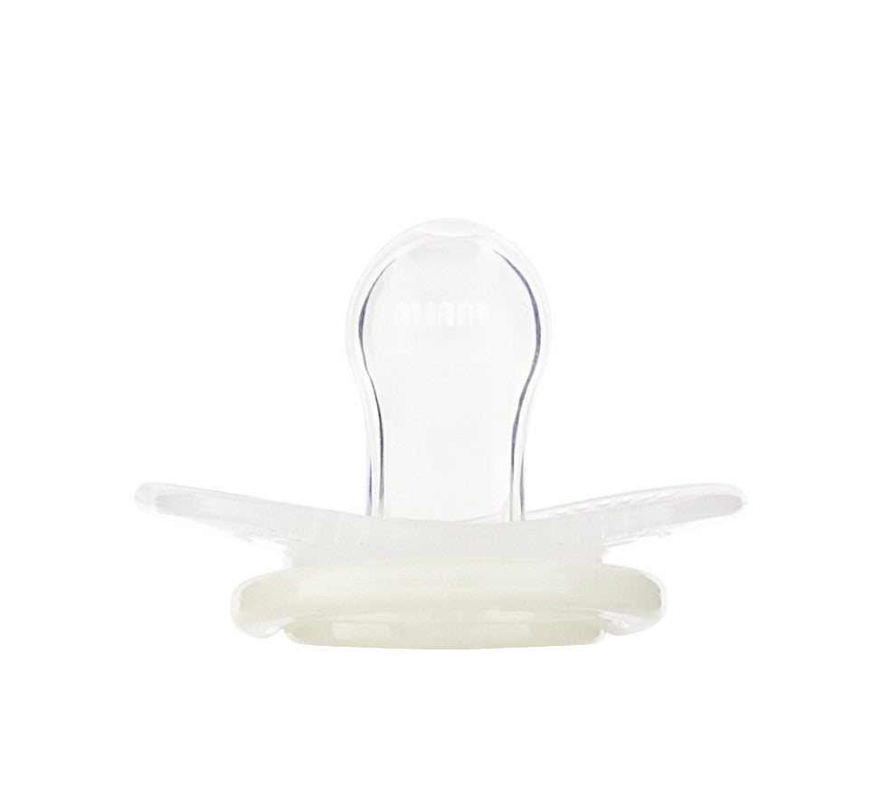 GLOW/IN/DARK PACIFIER / 6 monthhs+  / transparent