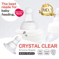 Farlin Crystal Clear Silicone Nipple / S / 2pcs / transparent_9