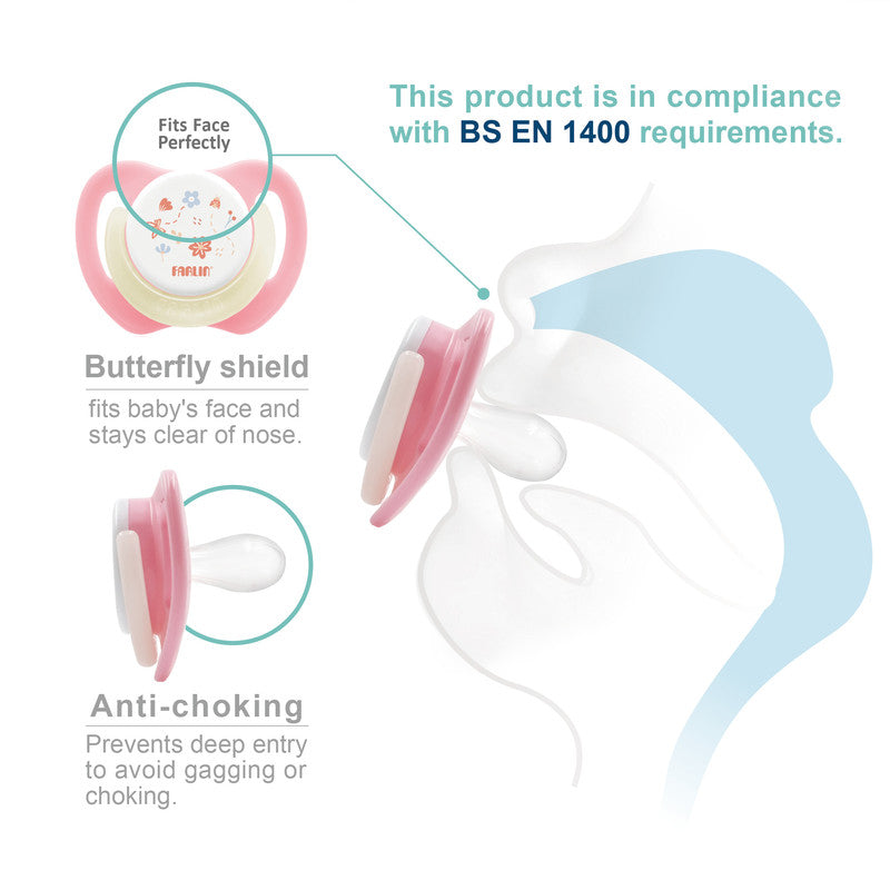 Farlin CHU CHU Cherry Pacifier / 6m / pink