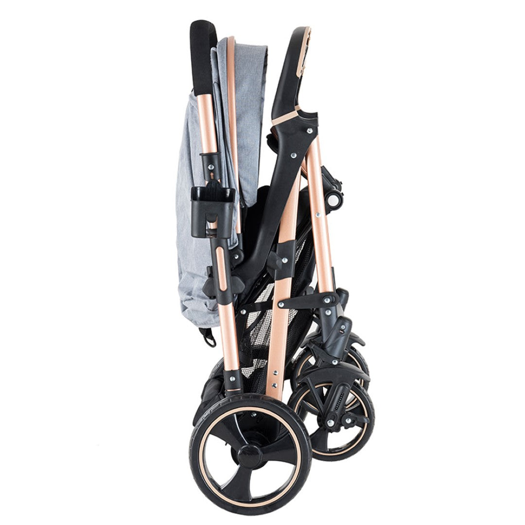 belecoo Infant Stroller High Landscape Fold Baby Stroller With Rubber Wheel Good Shock Absorption Baby Pram - Khaki