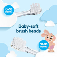 BRUSHBABY BabySonic Blue Electric Toothbrush 0-3 yrs_6