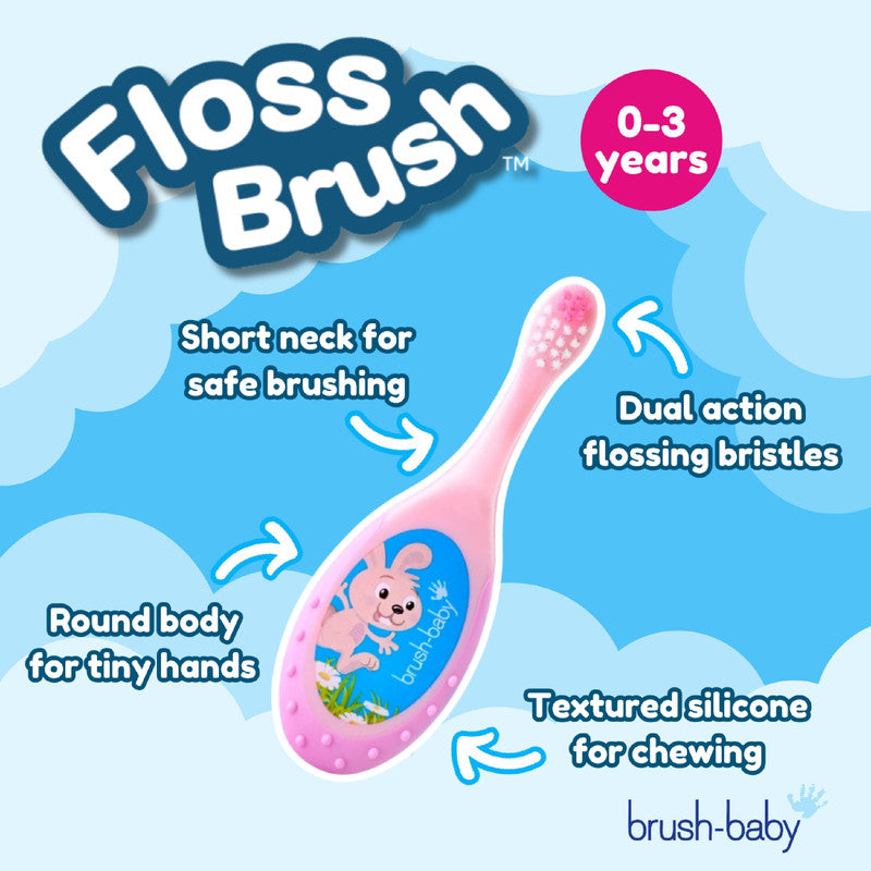 Flossbrush 0-3 yrs Mixed Colours