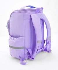 Bonfino School Bag, Night Reflective Light, S-Spine Curve Support, Heat-Dissipating Mesh Back, 6 Years+, Purple - 17 Inches_8