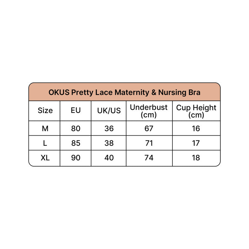 Okus - New Pretty Lace Maternity & Nursing Bra Pink