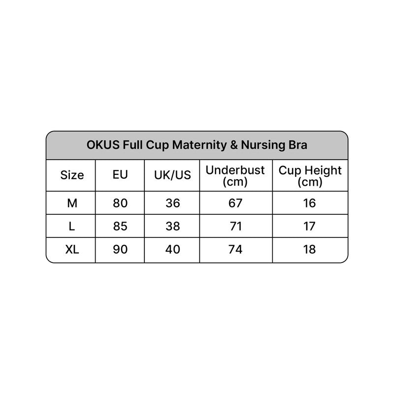 Okus - Full Cup Maternity & Nursing Bra Light Grey