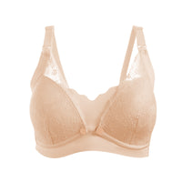 Okus - Pretty Lace Maternity & Nursing Bra Beige_1