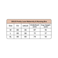 Okus - New Pretty Lace Maternity & Nursing Bra Beige_4