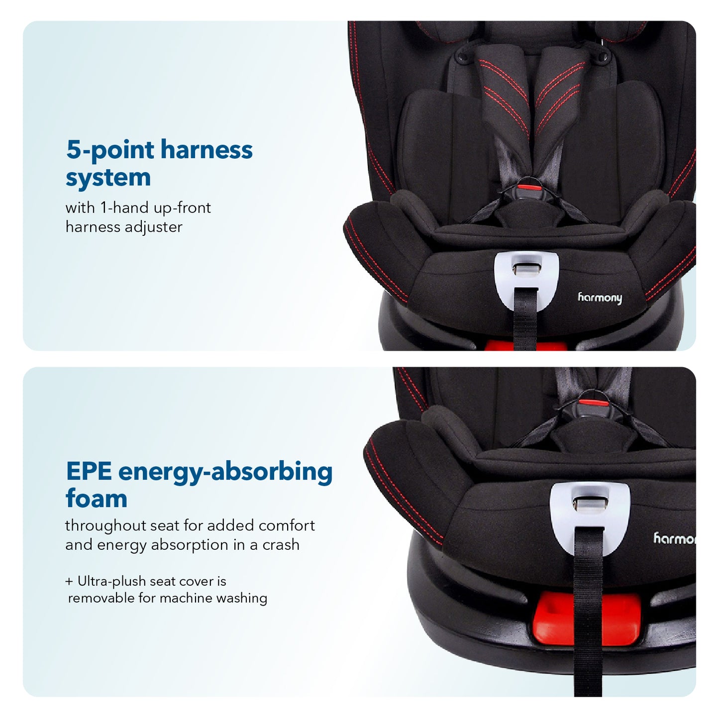 Harmony Freestyle Deluxe 3-in-1 Car Seat WITH ISOFIX & TOP TETHER
