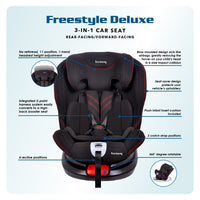 Harmony Freestyle Deluxe 3-in-1 Car Seat WITH ISOFIX & TOP TETHER_8