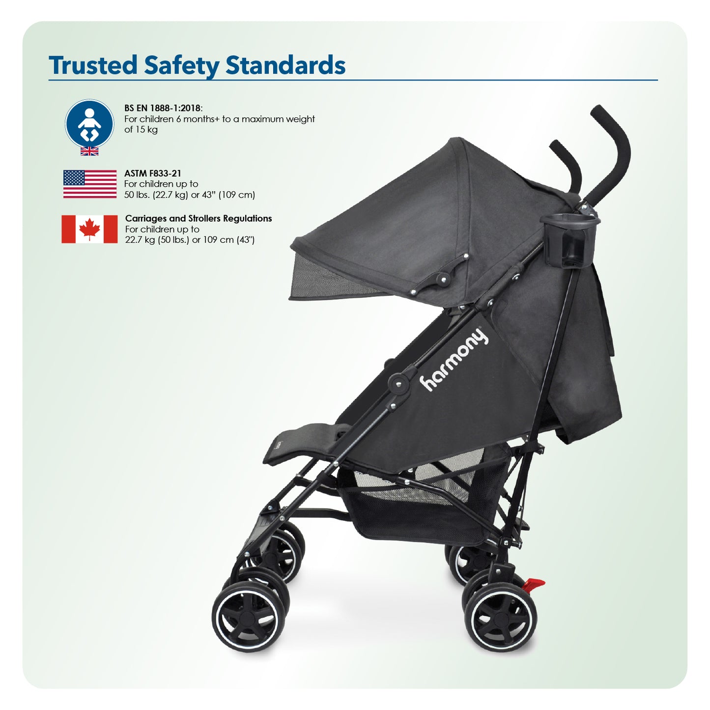 Harmony  Aspire Deluxe 
Umbrella Fold Stroller