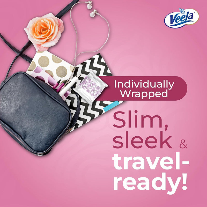 Veela Cushion Soft Maxi Pads for Women - Ultra-Soft, Breathable, and Leak-Proof Sanitary Napkins, Heavy Flow Feminine Hygiene Pads (REGULAR, 12, count)