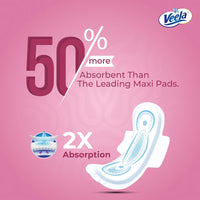 Veela Cushion Soft Maxi Pads for Women - Ultra-Soft, Breathable, and Leak-Proof Sanitary Napkins, Heavy Flow Feminine Hygiene Pads (REGULAR, 12, count)_6