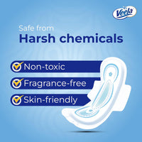 Veela Cushion Soft Maxi Pads for Women - Ultra-Soft, Breathable, and Leak-Proof Sanitary Napkins, Heavy Flow Feminine Hygiene Pads (LONG, 10, count)_4