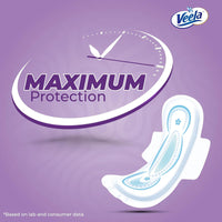 Veela Cushion Soft Maxi Pads for Women - Ultra-Soft, Breathable, and Leak-Proof Sanitary Napkins, Heavy Flow Feminine Hygiene Pads (OVERNIGHT, 8, count)_4