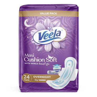 /arveela-cushion-soft-maxi-pads-for-women-ultra-soft-breathable-and-leak-proof-sanitary-napkins-heavy-flow-feminine-hygiene-pads-overnight-24-count