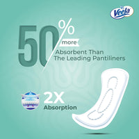 Veela Cushion Soft Pantiliners - Ultra-Soft, Breathable, Leak-Proof Daily Feminine Hygiene Protection and Everyday Freshness (Long, 50, count) Value Pack_9
