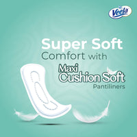 Veela Cushion Soft Pantiliners - Ultra-Soft, Breathable, Leak-Proof Daily Feminine Hygiene Protection and Everyday Freshness (Long, 50, count) Value Pack_3
