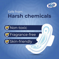 Veela Cushion Soft Ultra Thin Pads for Women - Ultra-Soft, Breathable, and Leak-Proof Sanitary Napkins, Heavy Flow Feminine Hygiene Pads (Long, 8, count)_9