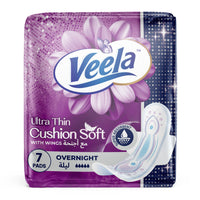 Veela Cushion Soft Ultra Thin Pads for Women - Ultra-Soft, Breathable, and Leak-Proof Sanitary Napkins, Heavy Flow Feminine Hygiene Pads (Long, 7, count)_1