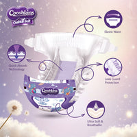 Cushion Soft Baby Diapers Size 6 (20 Count) – Super Soft Cover, Stretchy Fit, Leak Guard, Quick Absorb Core, Hypoallergenic, for 16 kg + / 35+ lbs Babies_2