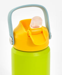 Bonfino Lunch Box with Bottle and Lunch Bag, Leak-Resistant, Multi-Material Build, Durable, 3 Years+, Yellow and Green - 3 Pieces_6