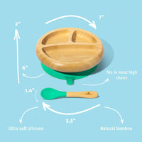 Avanchy - Bamboo Suction Classic Plate + Spoon GN_2