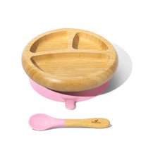 Avanchy - Bamboo Suction Classic Plate + Spoon PK_1