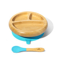 Avanchy - Bamboo Suction Classic Plate + Spoon BL_1