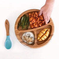 Avanchy - Bamboo Suction Classic Plate + Spoon BL_5