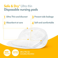 Medela - Safe & Dry Ultra Thin Disposable Absorbent Nursing Pads 30 pcs_3