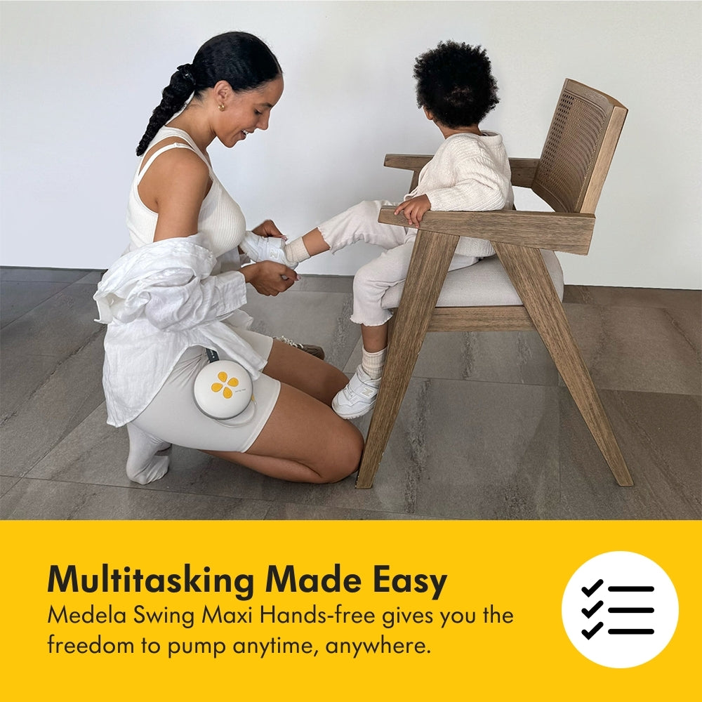 Medela Swing Maxi Hands-Free Double Electric Breast Pump - USB Charger