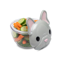 Melii Bulldog Snack Containers with Lids - Safe and Playful Food Storage for Toddlers and Kids_2