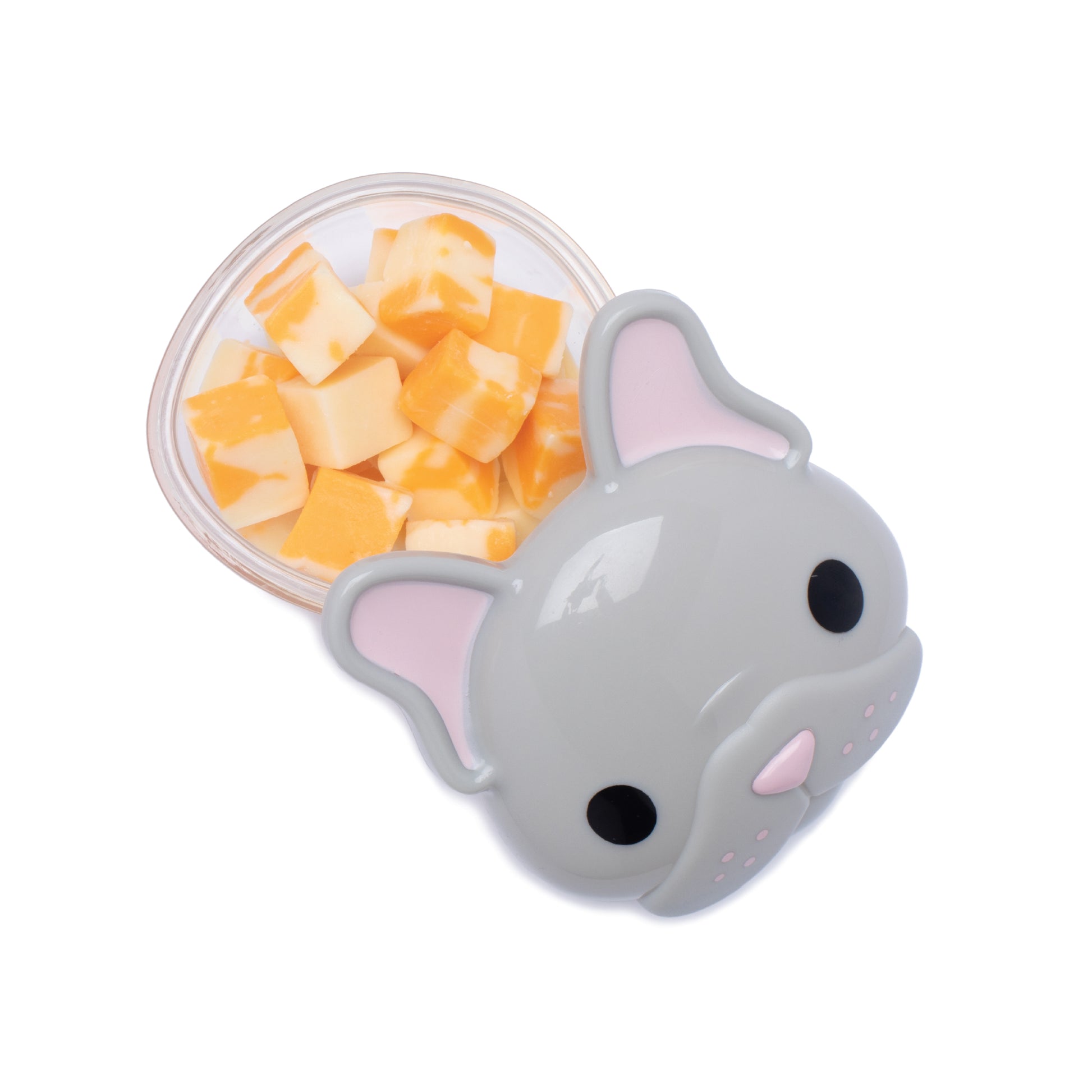 Melii Bulldog Snack Containers with Lids - Safe and Playful Food Storage for Toddlers and Kids