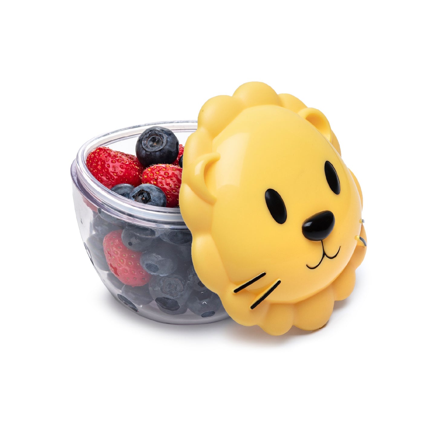 Melii Lion Snack Containers with Lids - Safe and Playful Food Storage for Toddlers and Kids
