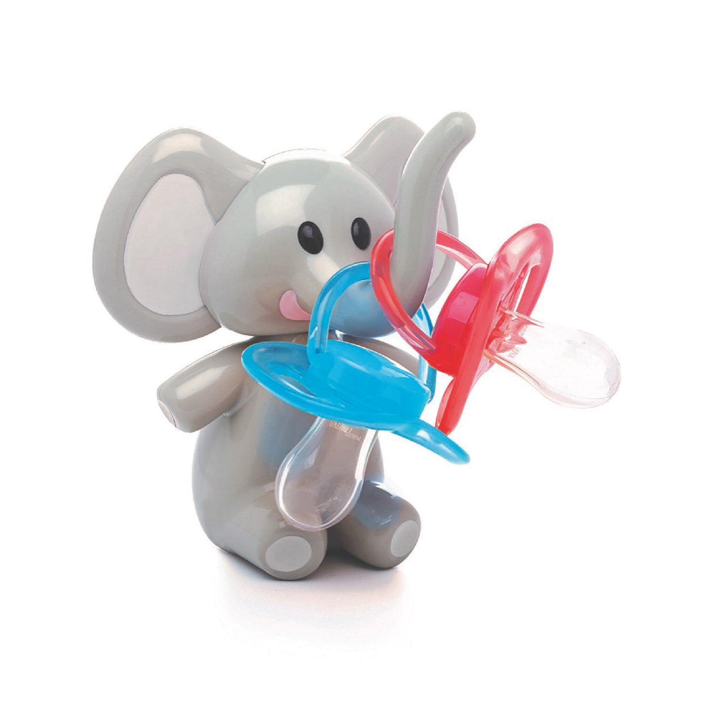 Melii Elephant Grey Ears Pacifier Holder - Adorable and Practical Baby Pacifier Storage with Innovative Suspension System and BPA-Free Safety