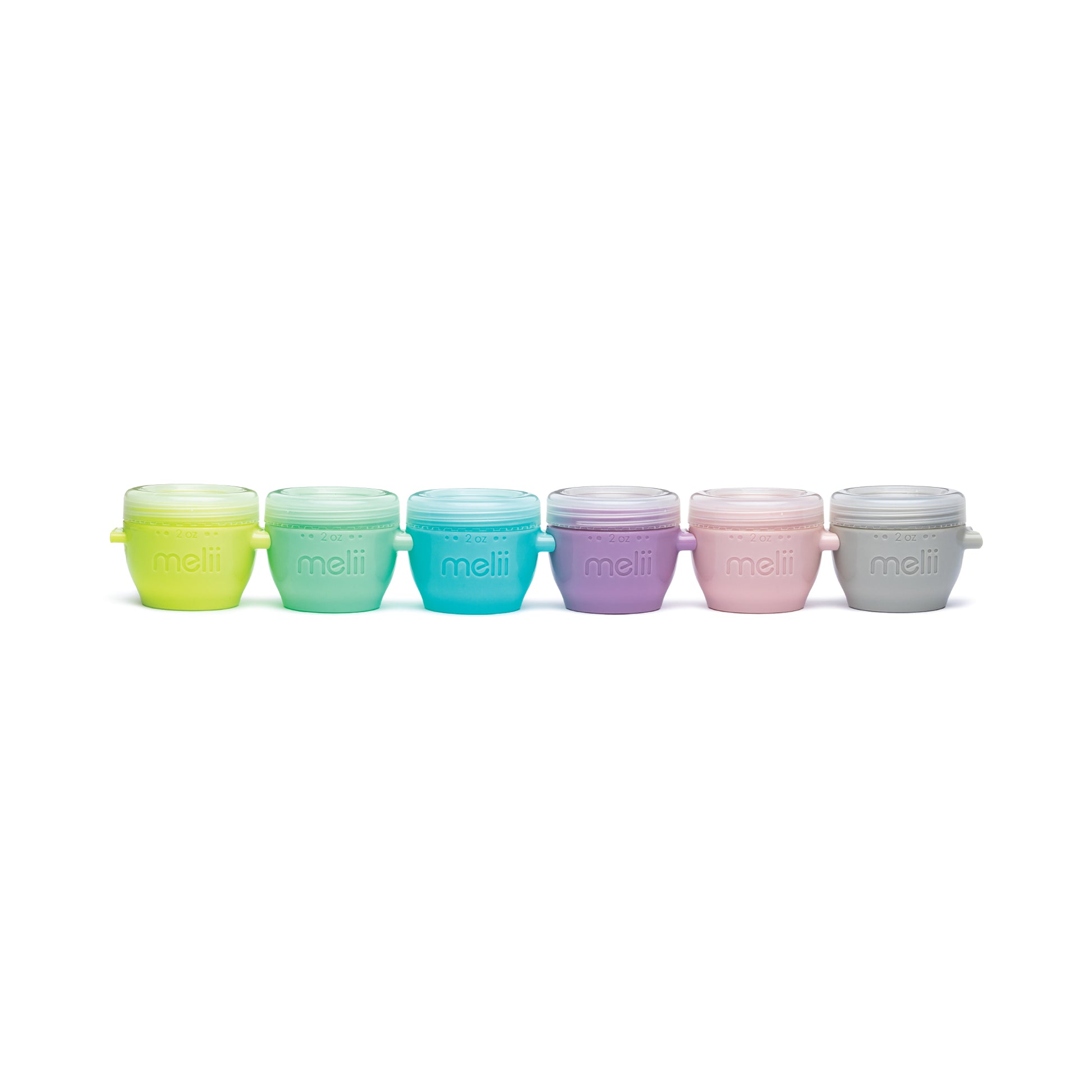 Melii Snap & Go Pods - Airtight & Leakproof Baby Food Containers - Baby Food Storage Pods for Effortless Mealtime, 2oz, Set of 6
