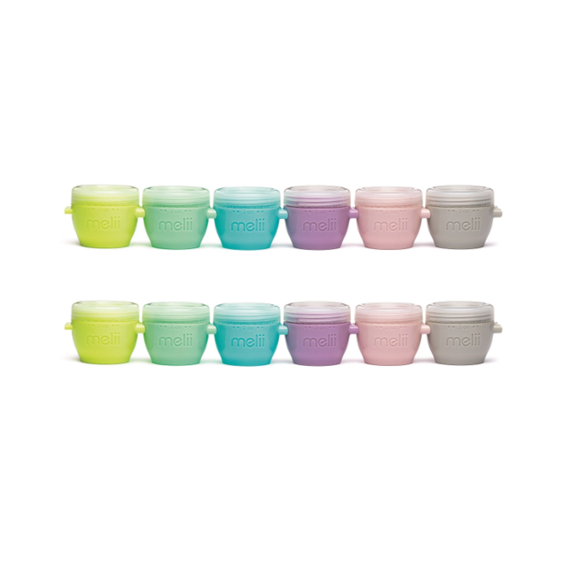 Melii Snap & Go Pods - Airtight & Leakproof Baby Food Containers - Baby Food Storage Pods for Effortless Mealtime, 2oz, Set of 12