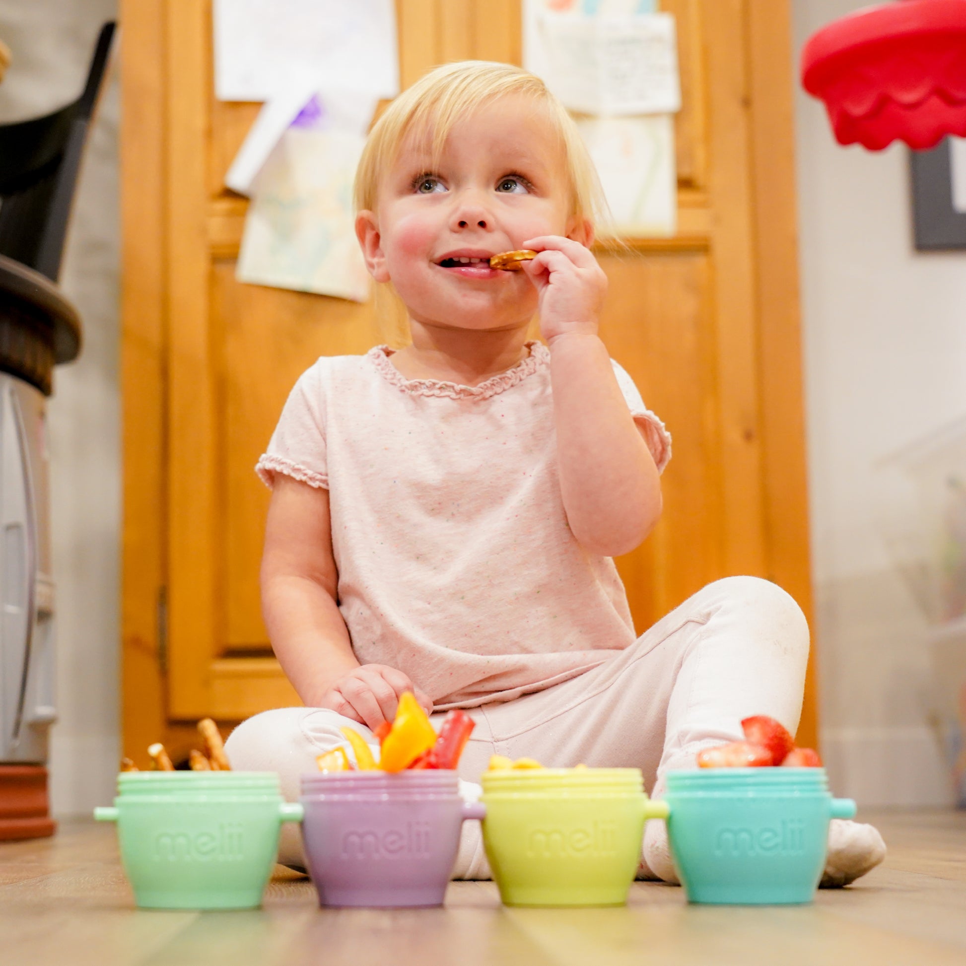 Melii Snap & Go Pods - Airtight & Leakproof Baby Food Containers - Baby Food Storage Pods for Effortless Mealtime, 4oz, Set of 8