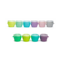 Melii Snap & Go Pods - Airtight & Leakproof Baby Food Containers - Baby Food Storage Pods for Effortless Mealtime, 2oz, set of 6 +  4oz, set of 4_1