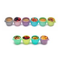 Melii Snap & Go Pods - Airtight & Leakproof Baby Food Containers - Baby Food Storage Pods for Effortless Mealtime, 2oz, set of 6 +  4oz, set of 4_3