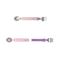 Melii Detachable Spoon & Fork Combo - Portable Baby and Toddler Travel Utensils Set for Mess-Free On-the-Go Feeding_7