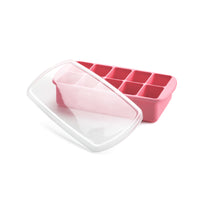 melii Baby Food Prep Silicone Tray with Lid - BPA-Free, Versatile, Stackable for Convenient Freezing and Odor Protection_2