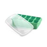 melii Baby Food Prep Silicone Tray with Lid Mint - BPA-Free, Versatile, Stackable for Convenient Freezing and Odor Protection_2