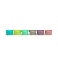 Melii Rainbow Silicone Food Cups for Kids - BPA-Free Rainbow Silicone Food Cups - un Mealtime Separation and Baking, Heat-Resistant, Dishwasher Safe_1